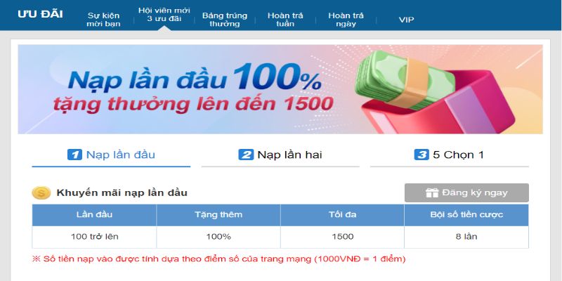 Khuyến mãi Kubet11 - Cập nhật KM khủng mới nhất cho anh em 2 Tặng ngay 100% dành cho khách hàng ở lần nạp tiền đầu tiên